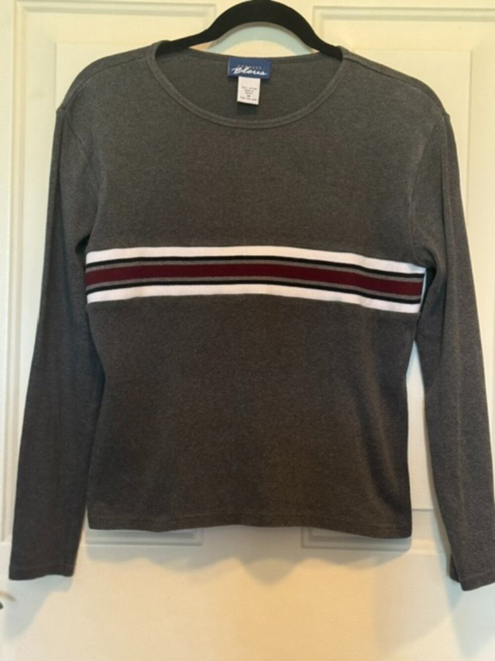 Vintage EXPRESS BLEUS Striped Shirt Top sz M